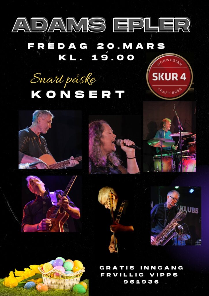 Snart påske-konsert med Adams Epler