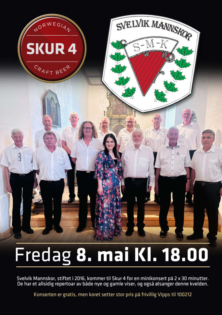 Gratiskonsert med Svelvik Mannskor