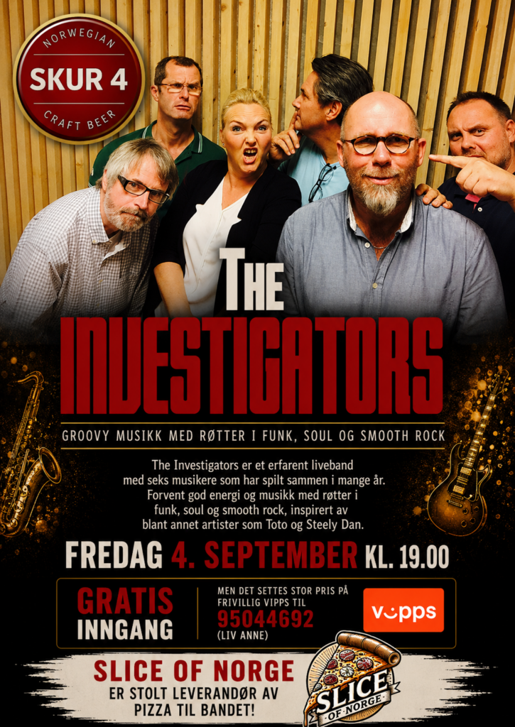 Gratiskonsert med The Investigators
