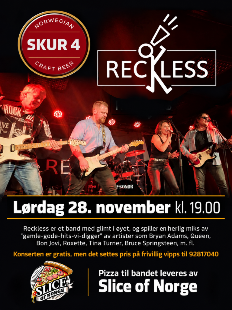 Konsert med Reckless coverband